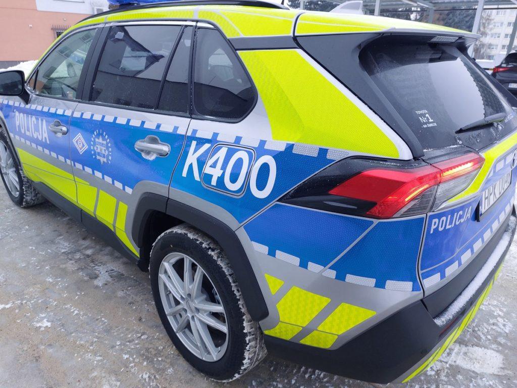 Radiowóz WRD w kolorze niebiesko, seldynowo, szarym fot. KPP Dębica