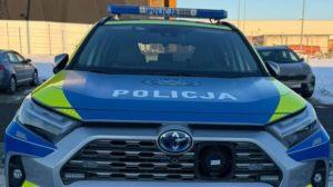 Kontrola drogowa policji w powiecie dębickim - radiowóz WRD